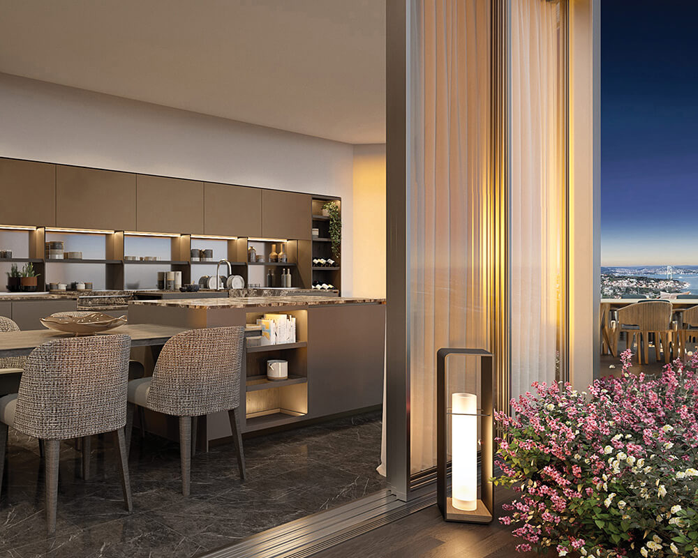 Mandarin Oriental Residences Etiler yaşam alanı